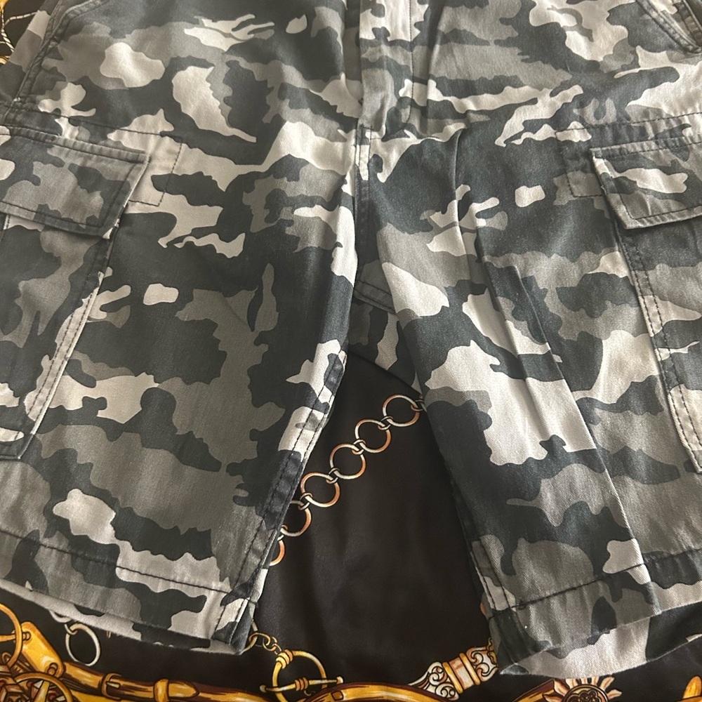 Levi's Gray Camouflage Cargo Shorts